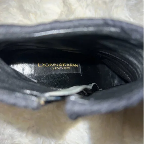 Donna Karan Fabric Ankle Boots - Picture 4 of 10